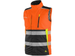 Obrázok z CXS BENSON Výstražná zateplená vesta oranžovo-čierna