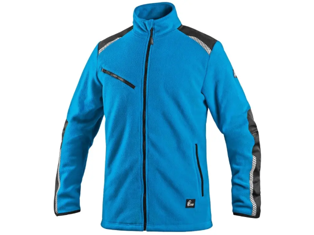 Obrázok z CXS 4ENVI SOLIS Pracovná fleecová bunda azúrovo modro-čierna