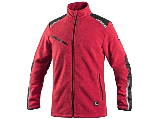 Obrázok z CXS 4ENVI SOLIS Pracovná fleecová bunda červeno-čierna