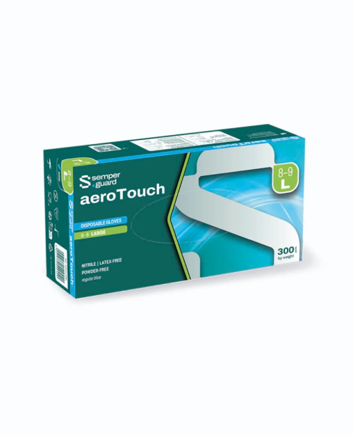 Obrázok z Jednorázové rukavice SEMPERGUARD® aeroTOUCH - nepudrované - modré