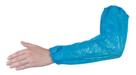 Obrázok z ARDON®SKIN Jednorazový PE rukávnik modrý (100 ks)