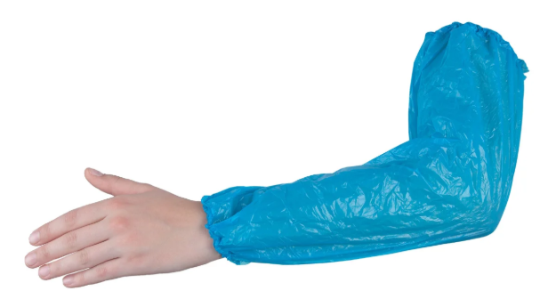 Obrázok z ARDON®SKIN Jednorazový PE rukávnik modrý (100 ks)