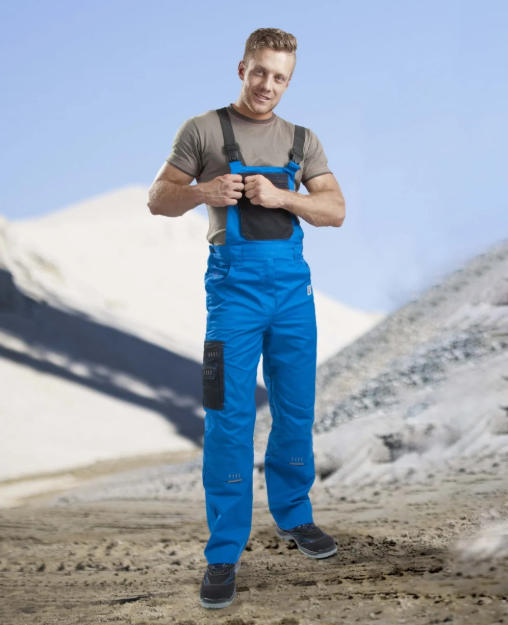 Obrázok z Kalhoty s laclem ARDON®4TECH prodloužené modrá