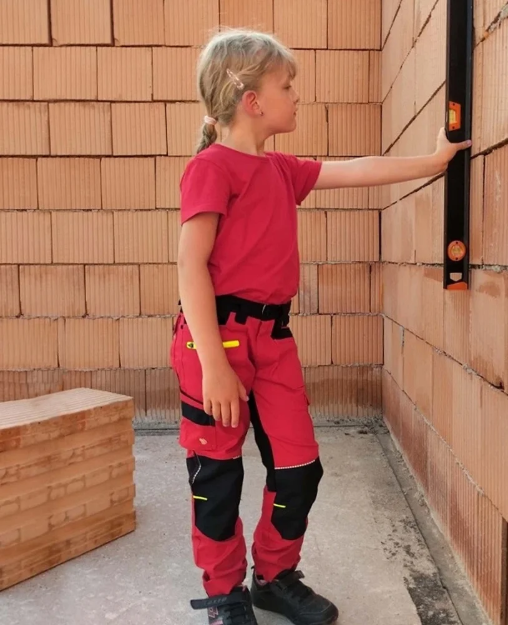 Obrázok z Dětské kalhoty ARDON®4Xstretch® červená