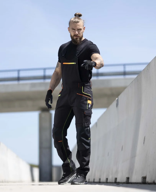 Obrázok z Kalhoty s laclem ARDON®CREATRON® černá neon