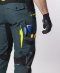 Obrázok z Kalhoty s laclem ARDON®4Xstretch® tmavě zelené
