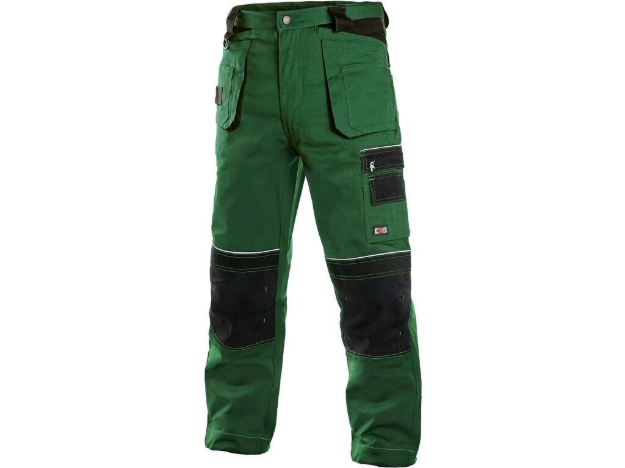 Obrázok z CXS ORION TEODOR OLD Pracovné nohavice zeleno/čierne vel. 48