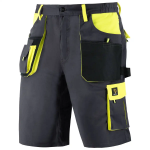 Obrázok z Procera PROWORK STRETCH SK Pracovní kraťasy šedo/žluté