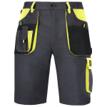 Obrázok z Procera PROWORK STRETCH SK Pracovní kraťasy šedo/žluté