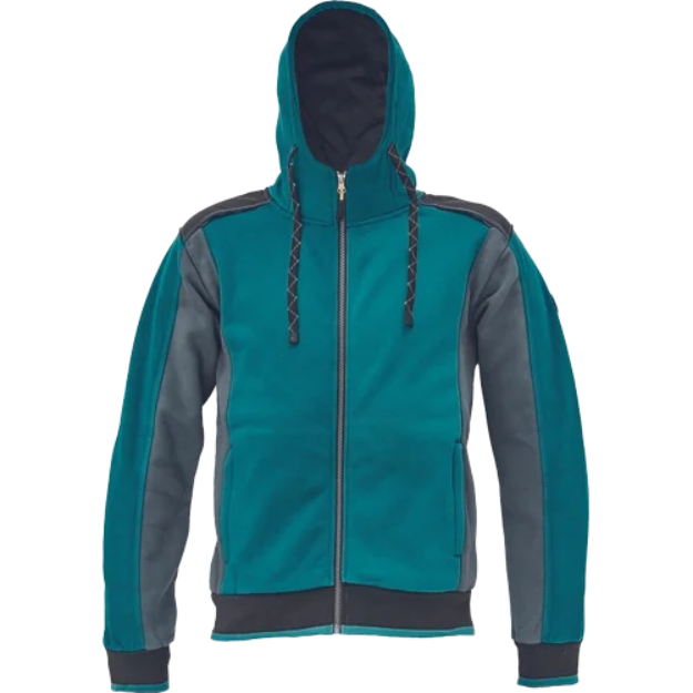 Obrázok z CERVA DAYBORO mikina s kapucí petrolejová