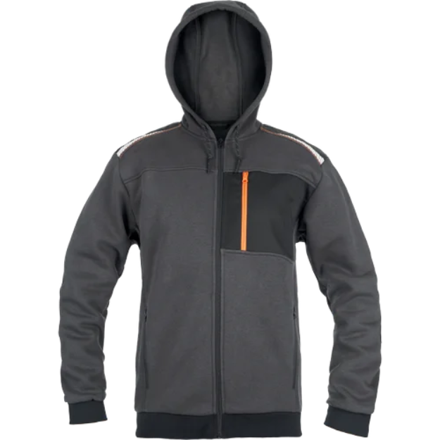 Obrázok z CERVA EMERTON STR mikina šedá/oranžová