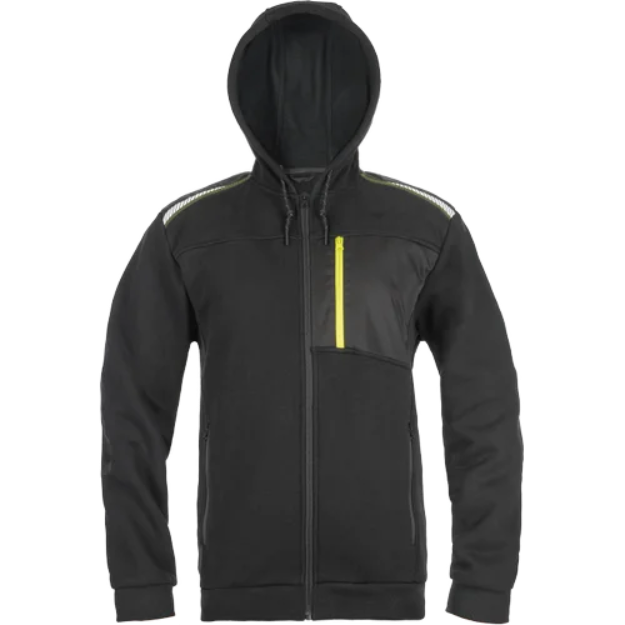 Obrázok z CERVA EMERTON STR mikina černá/žlutá