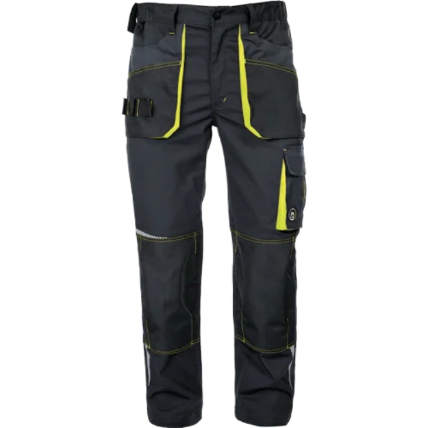 Obrázok z CERVA EMERTON STRETCH kalhoty černá/žlutá