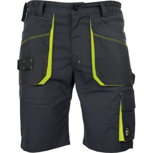 Obrázok z CERVA EMERTON STRETCH šortky černá/žlutá