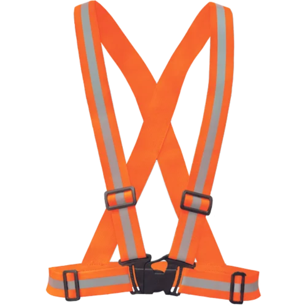 Obrázok z CERVA REFROX Reflexní elastický kříž HV oranžová