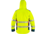 Obrázok z Bunda CXS BEDFORD WINTER, výstražná, zimná, pánska, softshell, žlto-petrolová