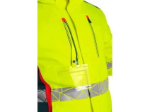 Obrázok z Bunda CXS BEDFORD WINTER, výstražná, zimná, pánska, softshell, žlto-petrolová