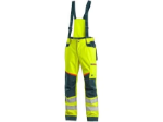 Obrázok z Nohavice CXS BEDFORD, výstražné, pánske, softshell, žlto-petrolová