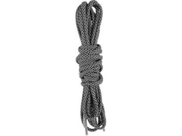 Obrázok z Šnúrky do obuvi reflexné, okrúhle, 130 cm, čierne