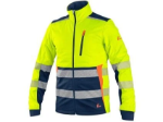 Obrázok z Bunda CXS BENSON, výstražná, softshell, pánska, žlto-modrá