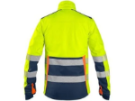 Obrázok z Bunda CXS BENSON, výstražná, softshell, pánska, žlto-modrá