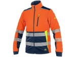 Obrázok z Bunda CXS BENSON, výstražná, softshell, pánska, oranžovo-modrá