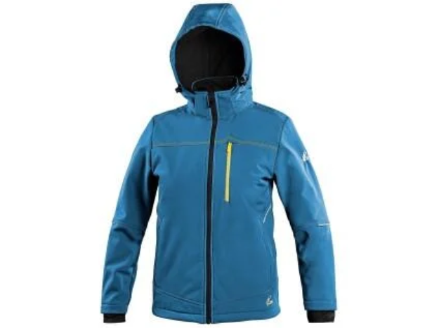 Obrázok z Bunda CXS STRETCH, detská, softshell, stredne modrá