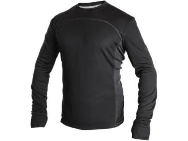 Obrázok z Tričko CXS COOLDRY, funkčný, dlhý rukáv, pánske, čierno-tmavo šedé