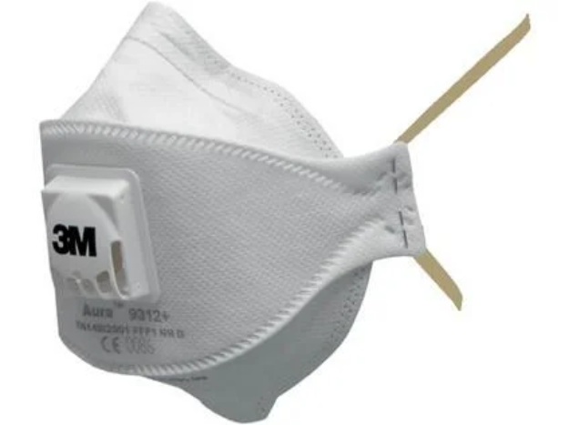 Obrázok z Filtračná polomaska 3M 9312, skladacia, výdychový ventilček