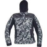 Obrázok z Cerva NEURUM CAMOUFLAGE Pracovná bunda s kapucňou antracit