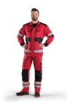 Obrázok z CXS LUXY BRIGHT Pracovné nohavice do pásu červeno / čierne