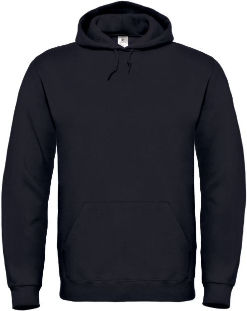 Obrázok z B&C 80/20 Pánska mikina s kapucňou black