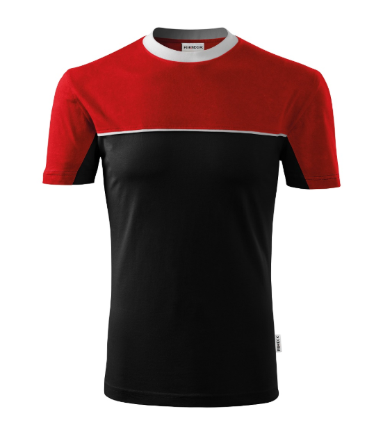 Obrázok z MALFINI 109 Colormix Tričko unisex čierno/červené