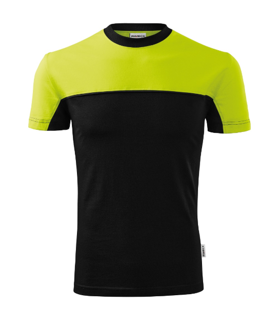 Obrázok z MALFINI 109 Colormix Tričko unisex čierno / limetkové
