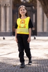Obrázok z Korntex FUN Detská bezpečnostná vesta hi vis yellow/lion