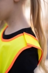 Obrázok z Korntex FUN Detská bezpečnostná vesta hi vis yellow/​moose