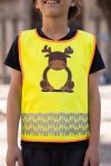 Obrázok z Korntex FUN Detská bezpečnostná vesta hi vis yellow/​moose