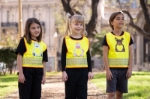 Obrázok z Korntex FUN Detská bezpečnostná vesta hi vis yellow/​polar bear