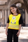 Obrázok z Korntex FUN Detská bezpečnostná vesta hi vis yellow/​polar bear