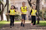 Obrázok z Korntex FUN Detská bezpečnostná vesta hi vis yellow/​polar bear