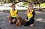 Obrázok z Korntex FUN Detská bezpečnostná vesta hi vis yellow/​dog