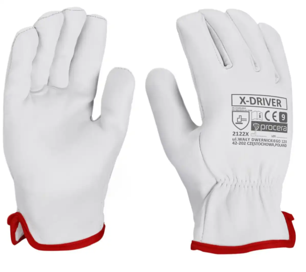 Obrázok z Procera X-DRIVER Pracovné celokožené rukavice