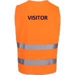 Obrázok z Reflexná vesta oranžová + LOGO: VISITOR