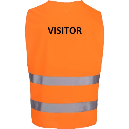 Obrázok z Reflexná vesta oranžová + LOGO: VISITOR