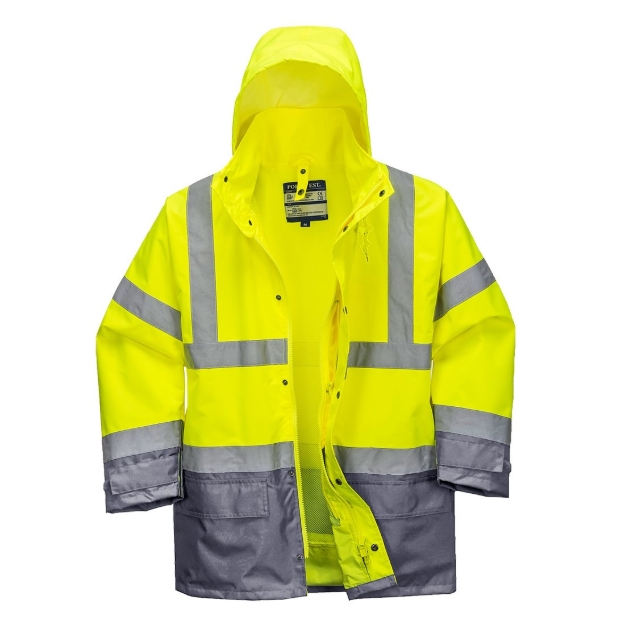Obrázok z PORTWEST EXECUTIVE 5v1 S768 / Reflexná HI-VIS bunda 5v1 - HV žltá/šeda